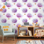 Floral Balloon Butterflies Multicolor Wallpaper