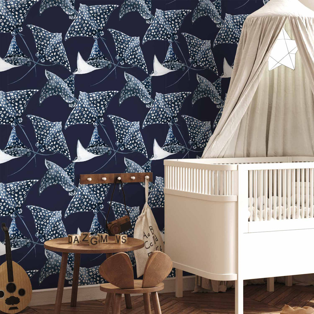 Underwater Fish Pattern Children's Wallpaper