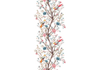 Birds on a Flowering Twig Wallpaper
