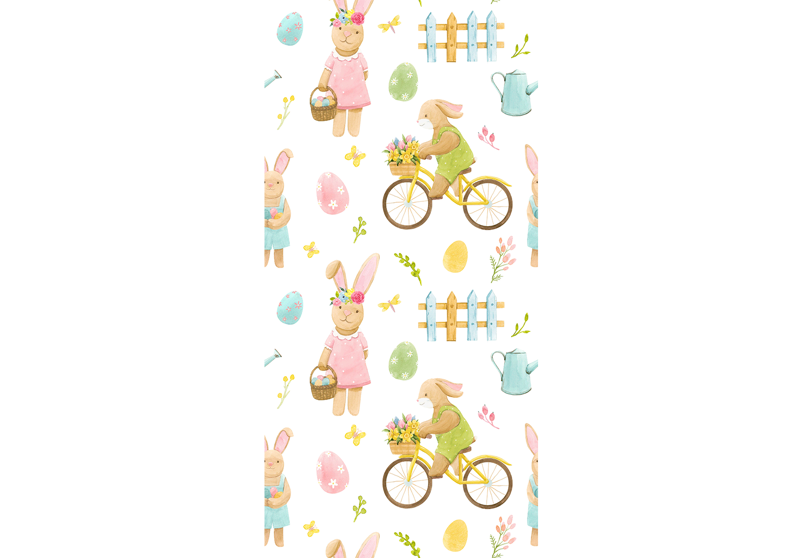 Wallpaper Bunny Idyll for Children