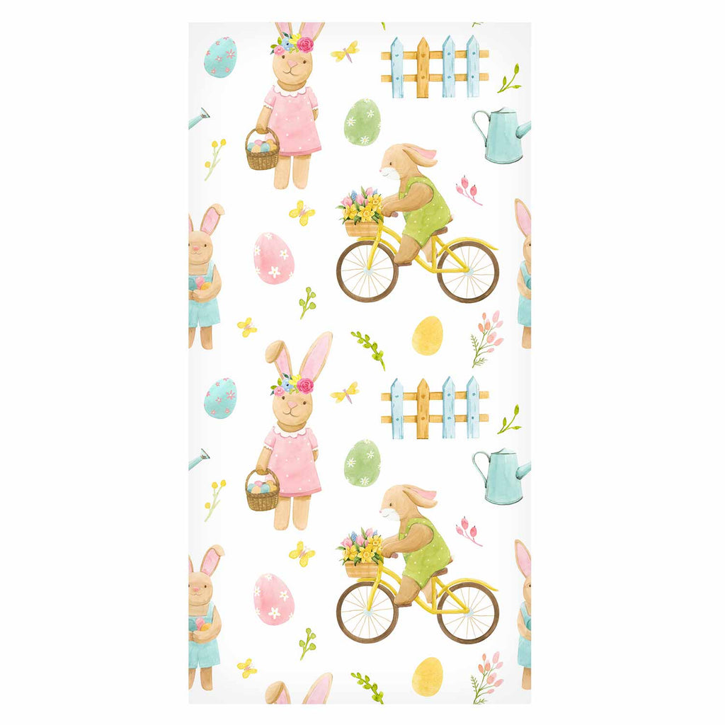 Bunny Bicycle Easter Kids Wallpaper