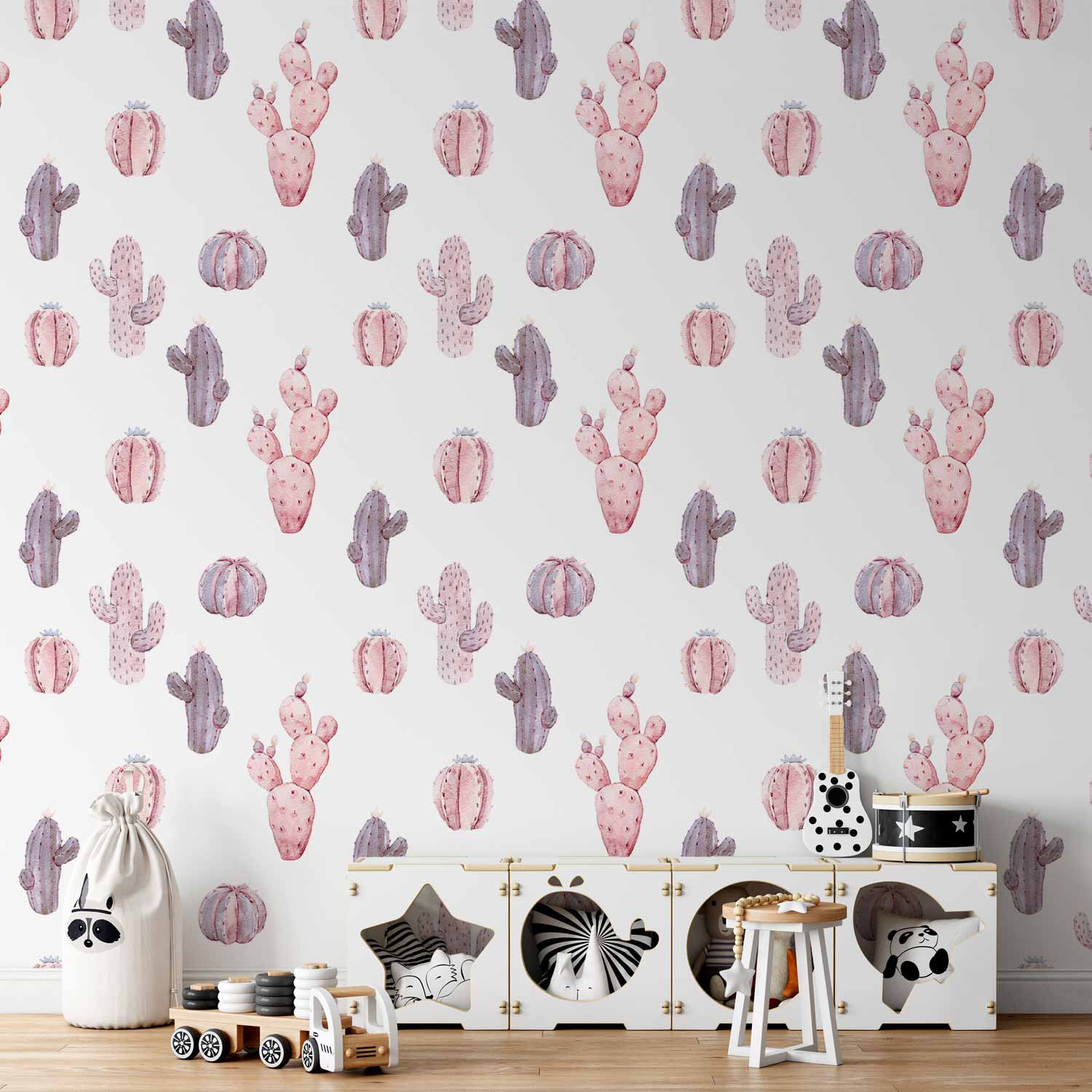 Wallpaper Pink Cacti