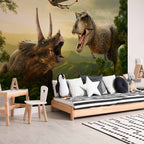 Dinosaur Forest Fantasy Wall Mural
