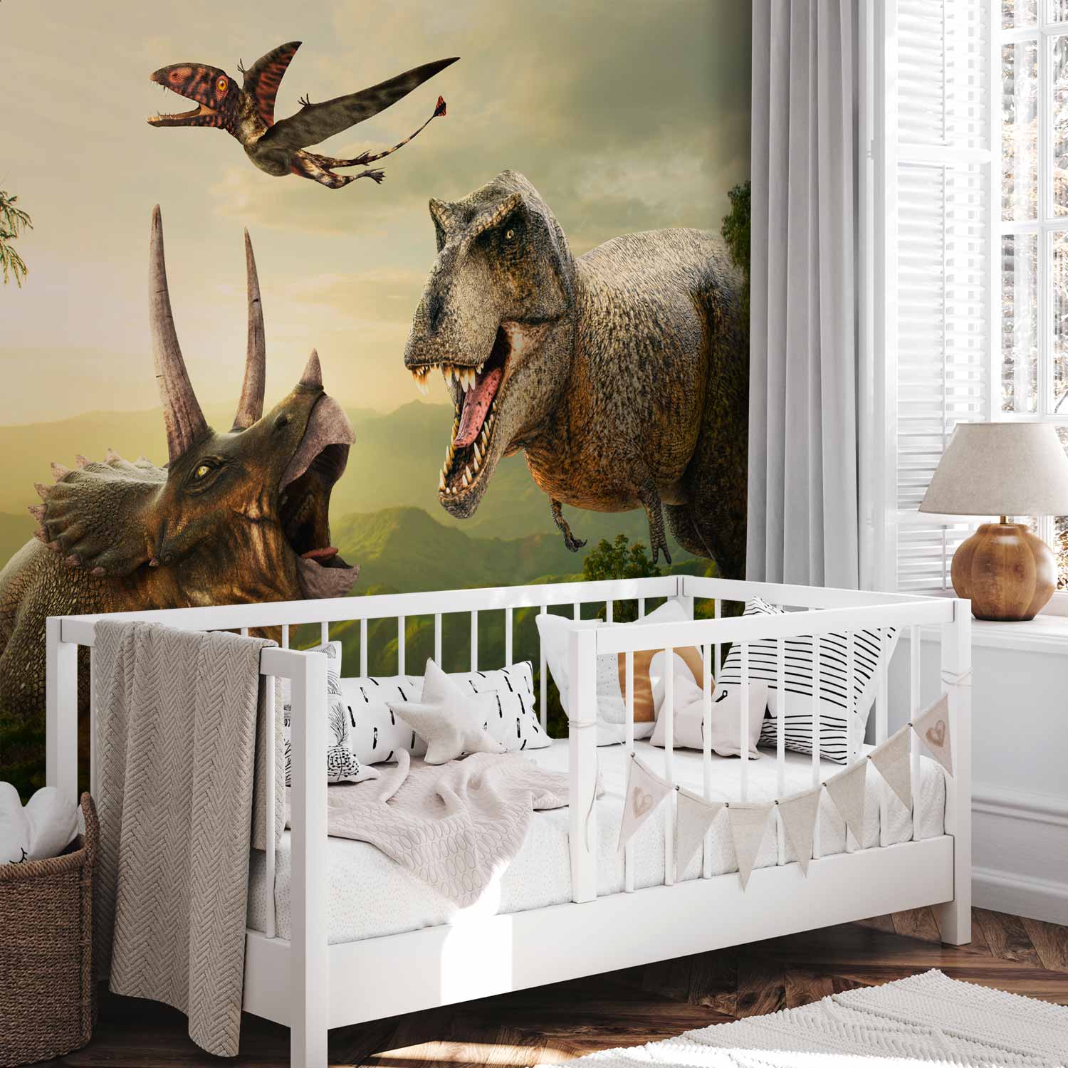 Dinosaur Forest Fantasy Wall Mural