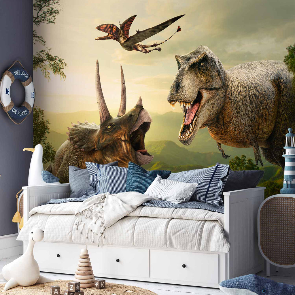 Dinosaur Forest Fantasy Wall Mural