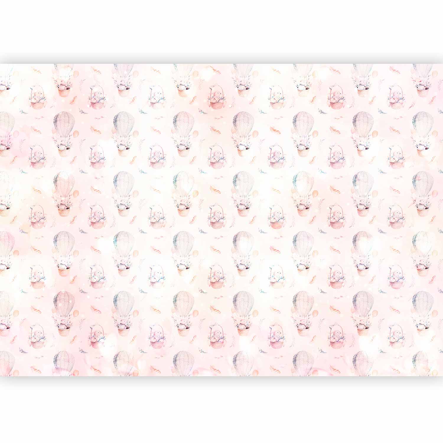 Wall Mural for Children - Feathers and Hares Theme