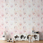 Wall Mural for Children - Feathers and Hares Theme