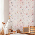 Hares and Feathers Solid Pattern Children's Wall Mural