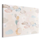Canvas Print - Fairy-Tale Moon with Pastel Colors