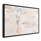 Canvas Print - Fairy-Tale Moon with Pastel Colors