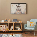 Little Animal Stars and Rainbows Kids Poster