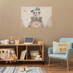 Little Animal Stars and Rainbows Kids Poster