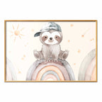 Little Animal Stars and Rainbows Kids Poster