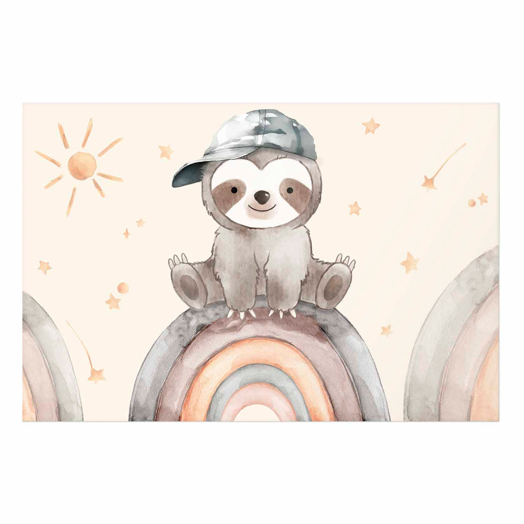 Little Animal Stars and Rainbows Kids Poster