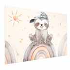 Little Animal Stars and Rainbows Kids Poster