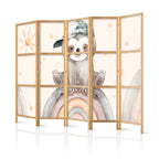 Japanese Room Divider 5-Panel for Children - Happy Sloth