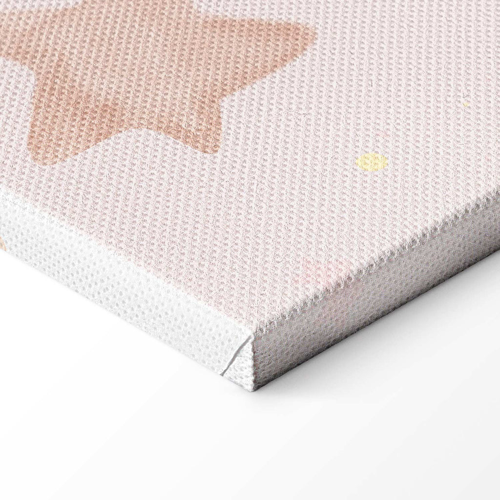 Rainbow and Moon Phases Kids Canvas Print