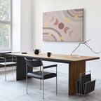 Rainbow and Moon Phases Kids Canvas Print