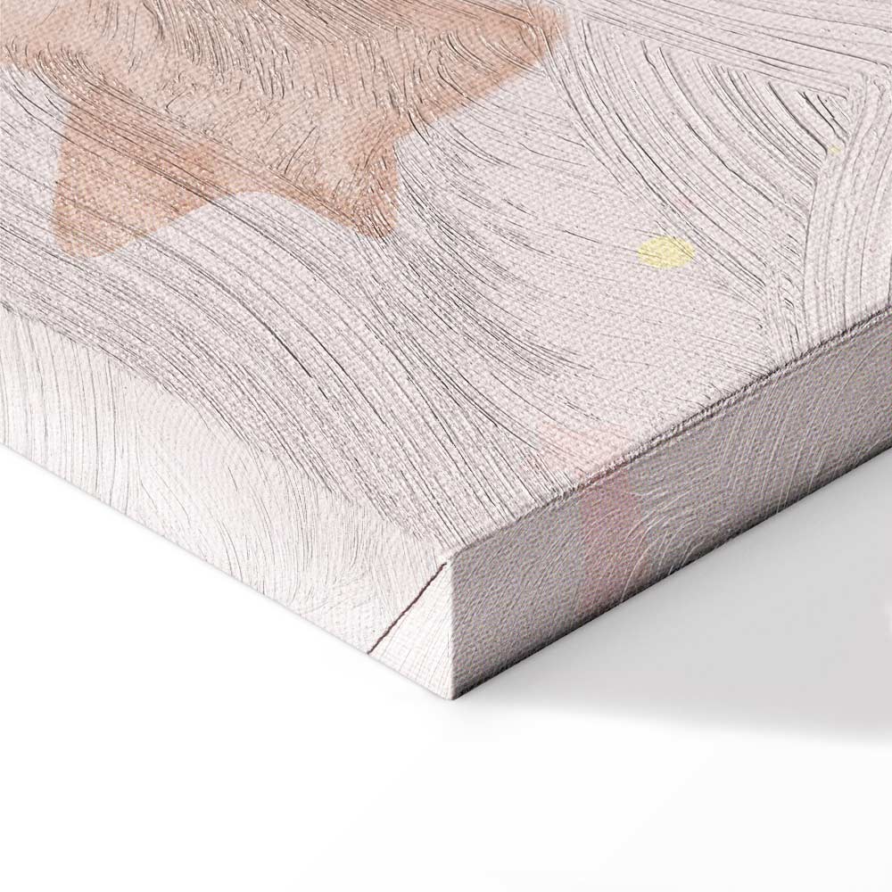 Rainbow and Moon Phases Kids Canvas Print