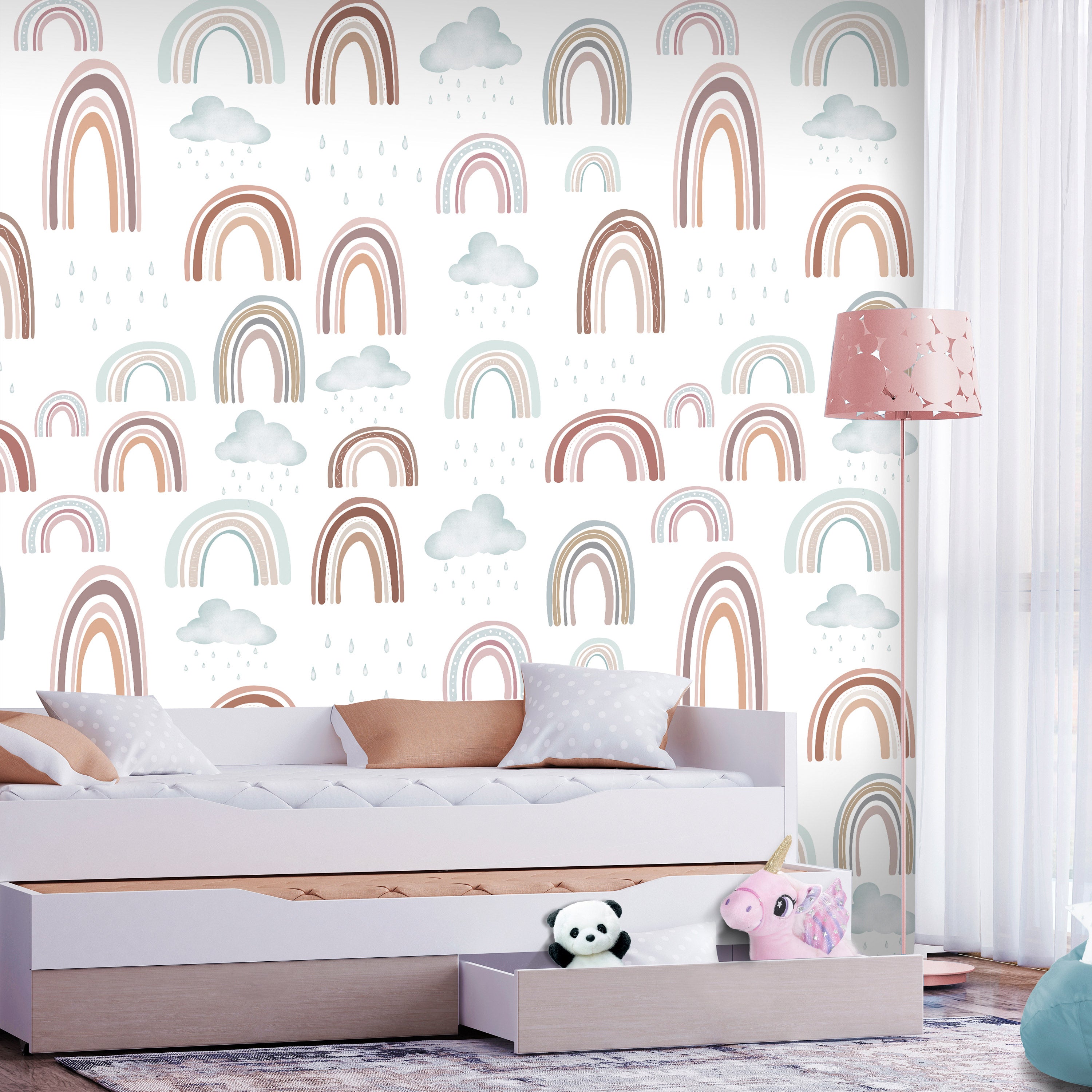 Wall Mural Rainbow After Rain for Children