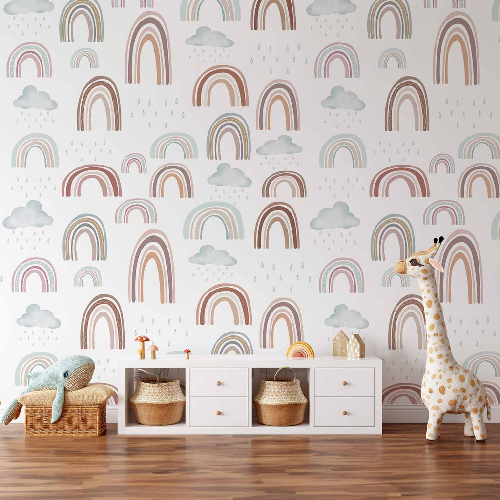 Wall Mural Rainbow After Rain for Children