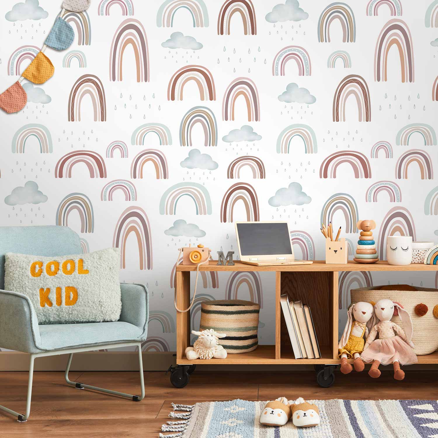 Rainbow After Rain Sky Wall Mural