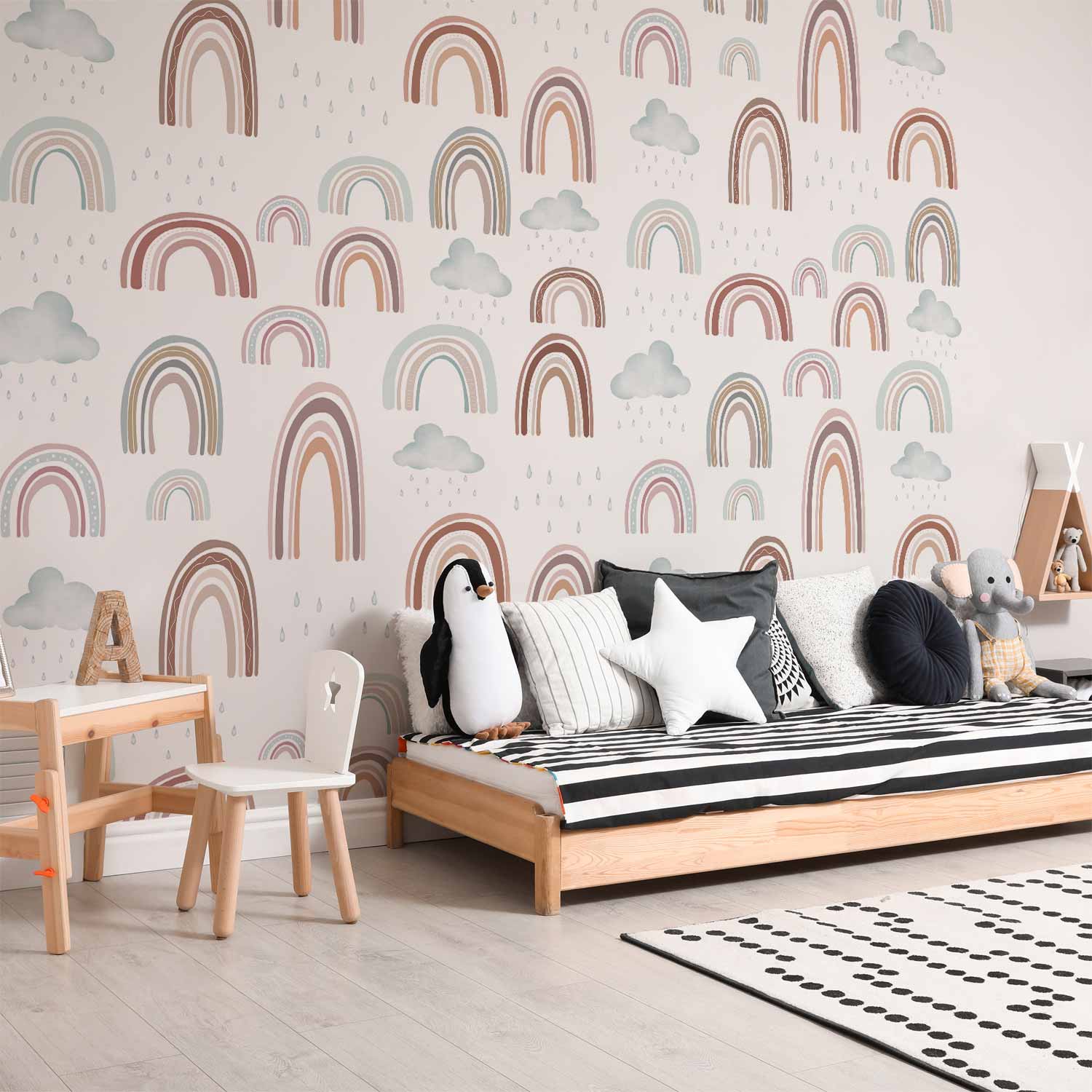 Rainbow After Rain Sky Wall Mural