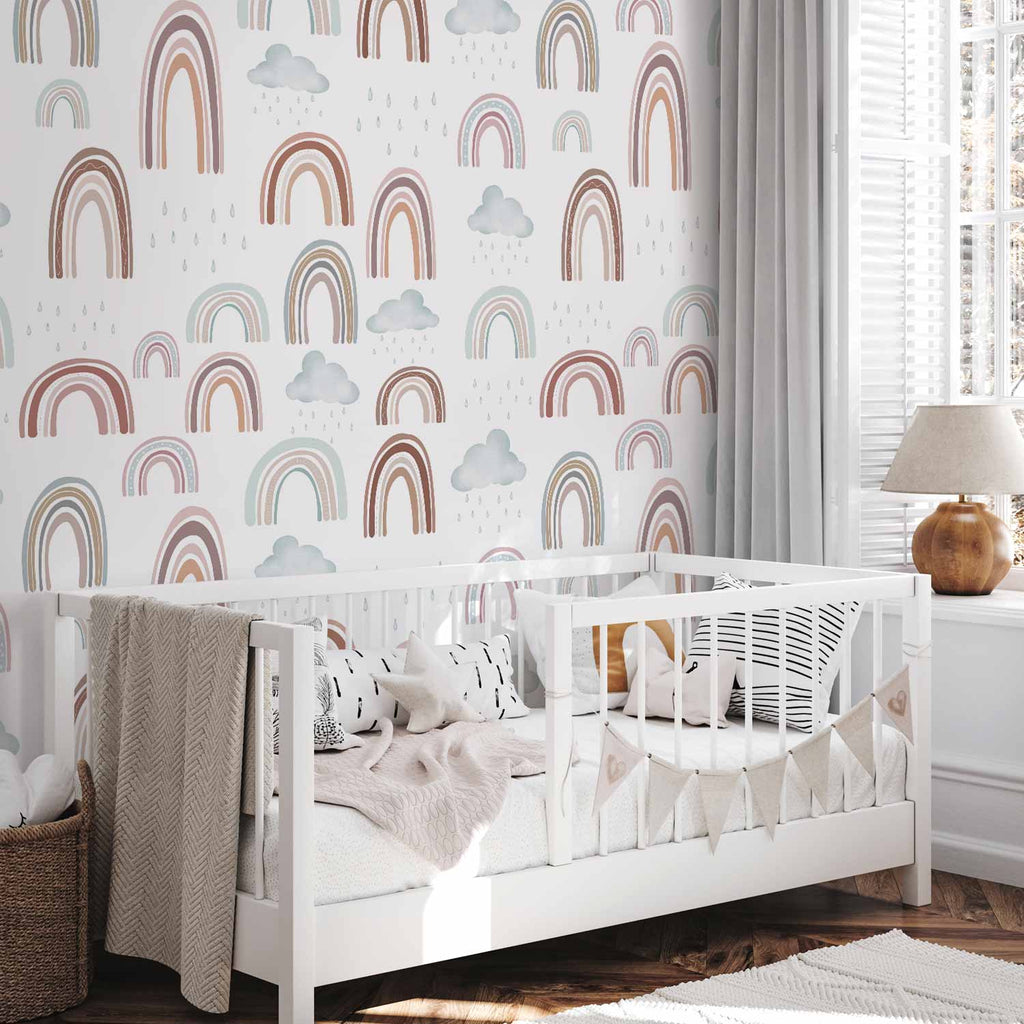 Rainbow After Rain Sky Wall Mural