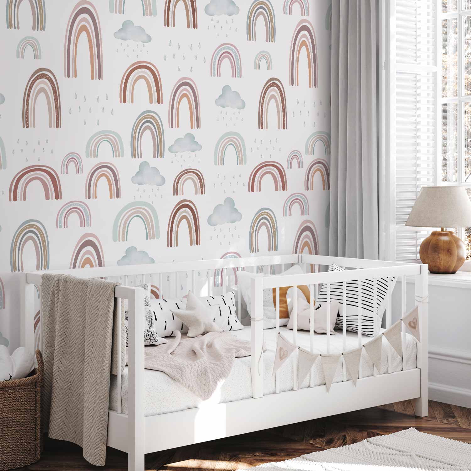 Rainbow After Rain Sky Wall Mural