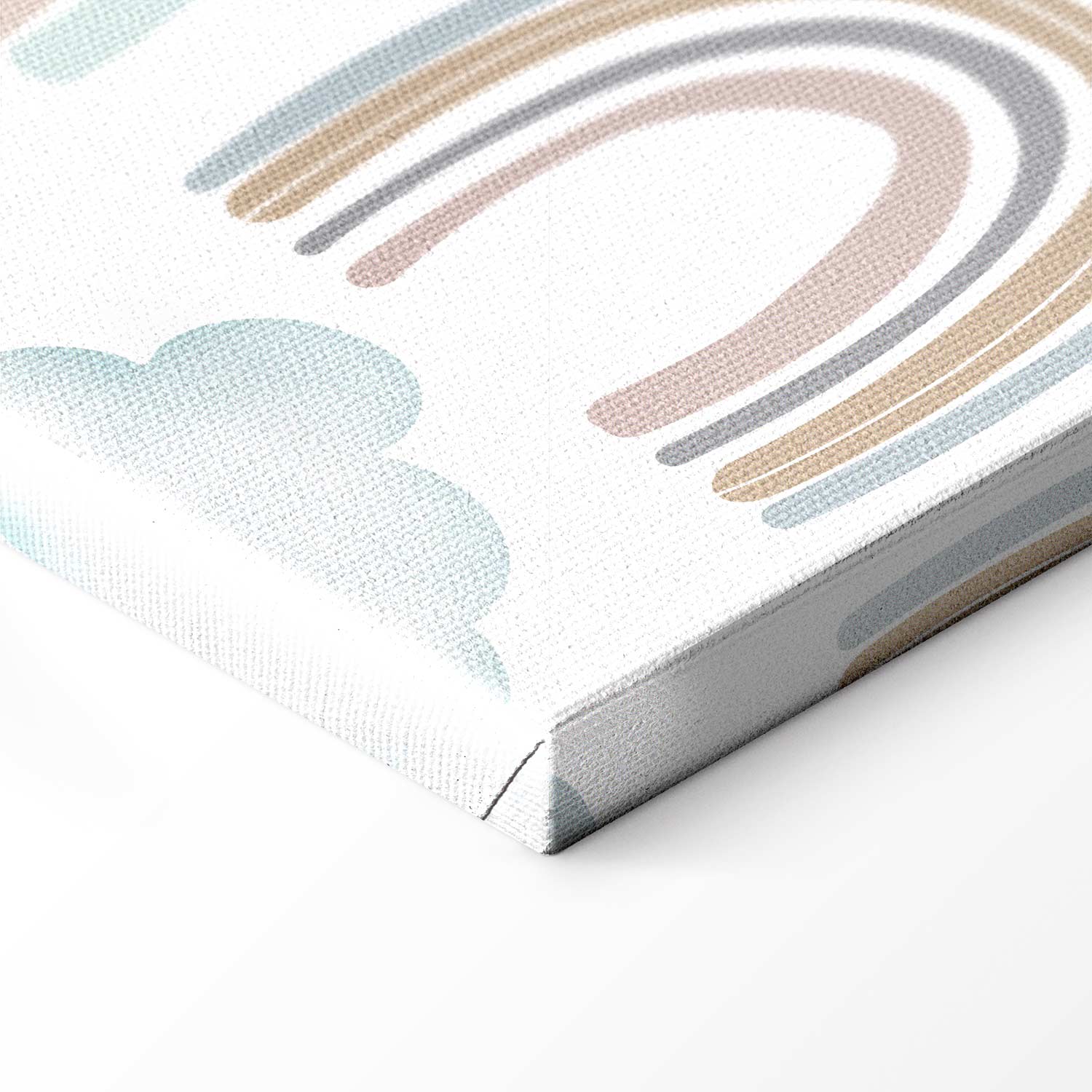 Pastel Rainbow Clouds Children's Canvas Print