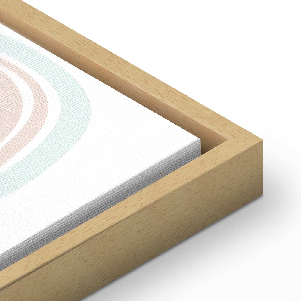 Canvas Print - Rainbows After the Storm in Pastel Hues