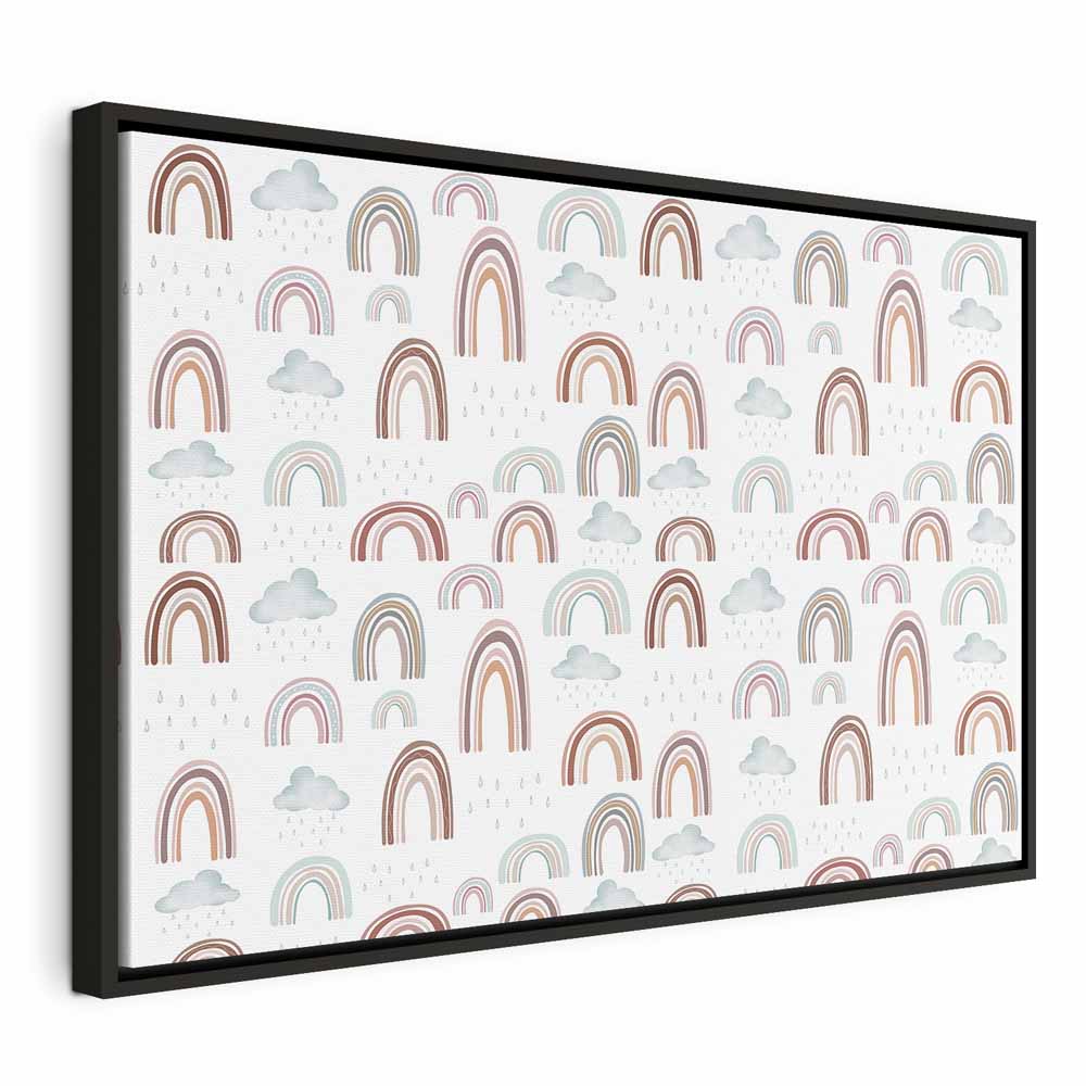 Canvas Print - Rainbows After the Storm in Pastel Hues