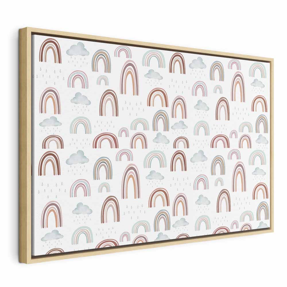 Canvas Print - Rainbows After the Storm in Pastel Hues