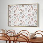 Canvas Print - Rainbows After the Storm in Pastel Hues