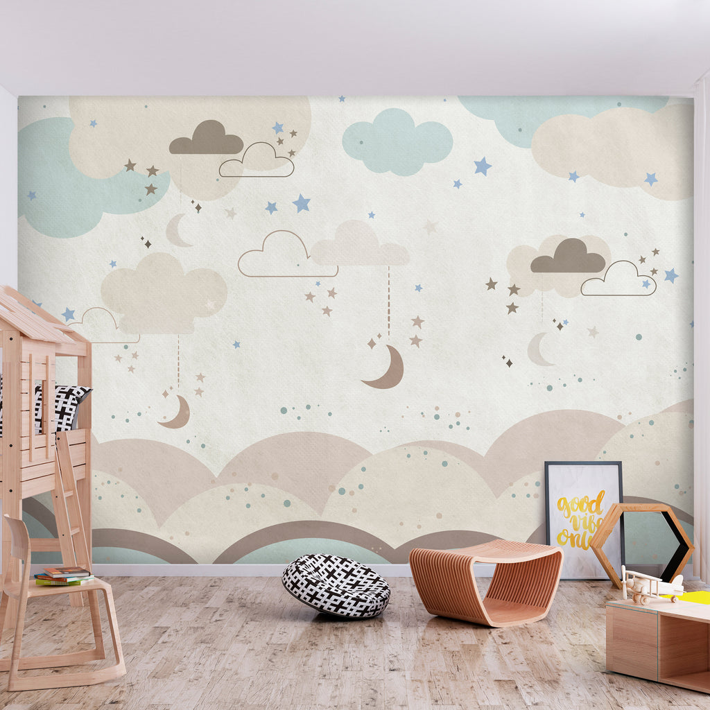 Wall Mural - Fairytale Night: Dreamy Kids Room Art
