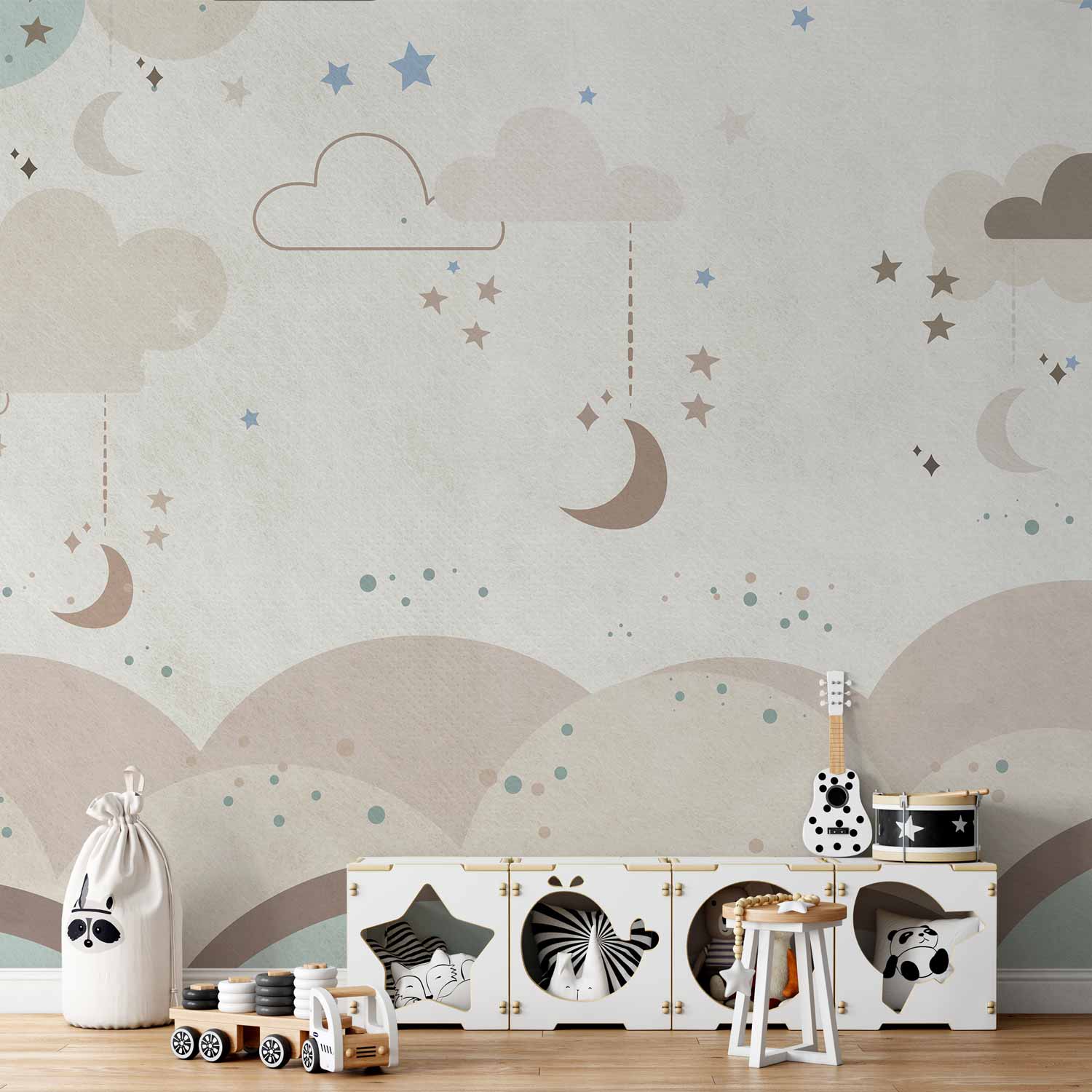 Wall Mural - Fairytale Night: Dreamy Kids Room Art