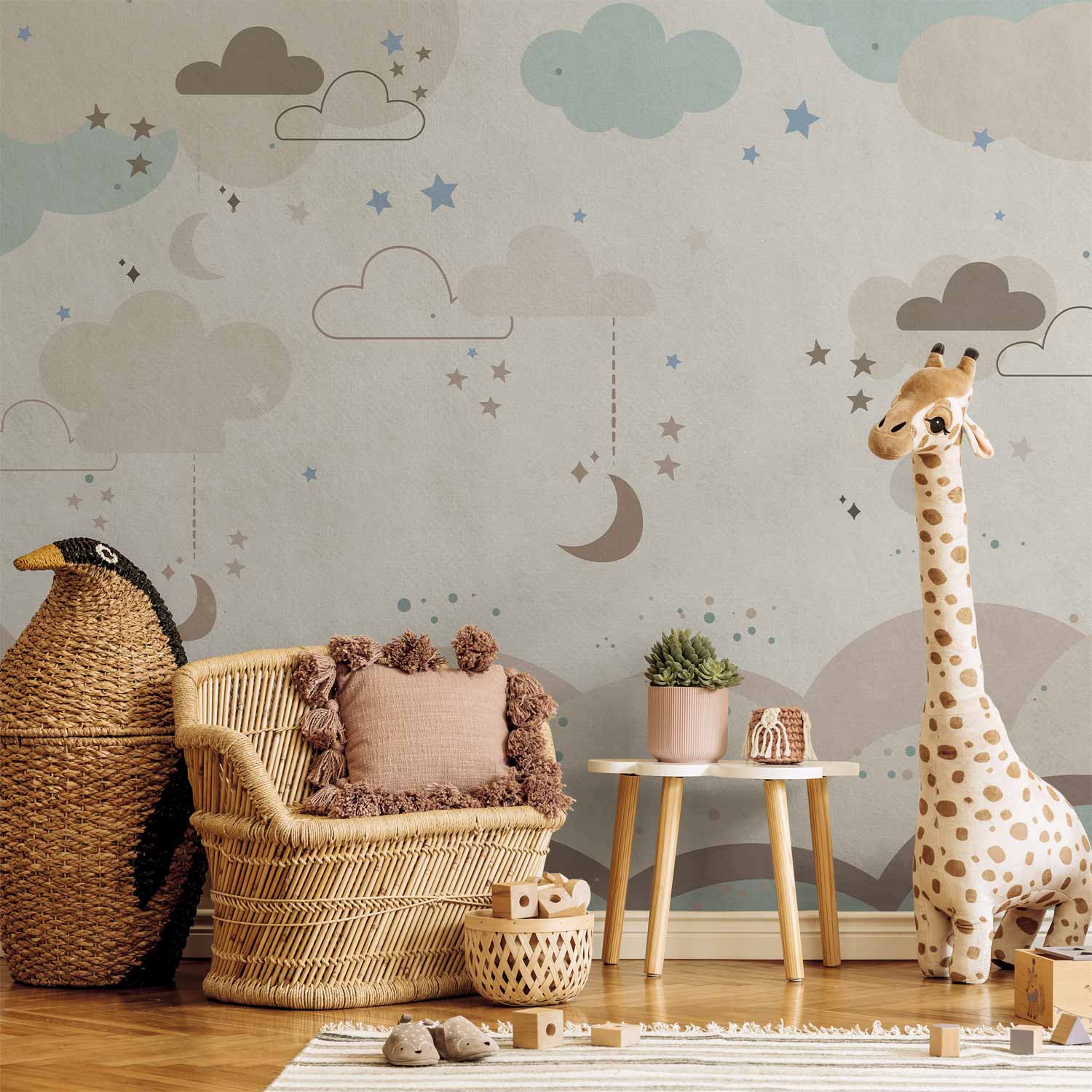 Wall Mural - Fairytale Night: Dreamy Kids Room Art