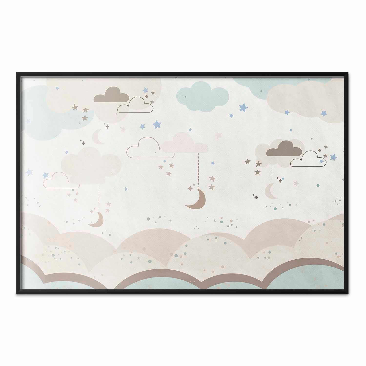 Fairytale Night Beige Kids Poster