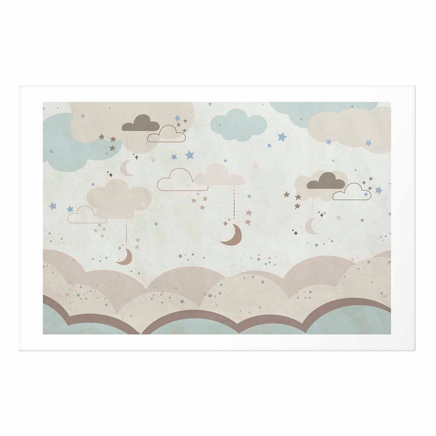 Fairytale Night Beige Kids Poster