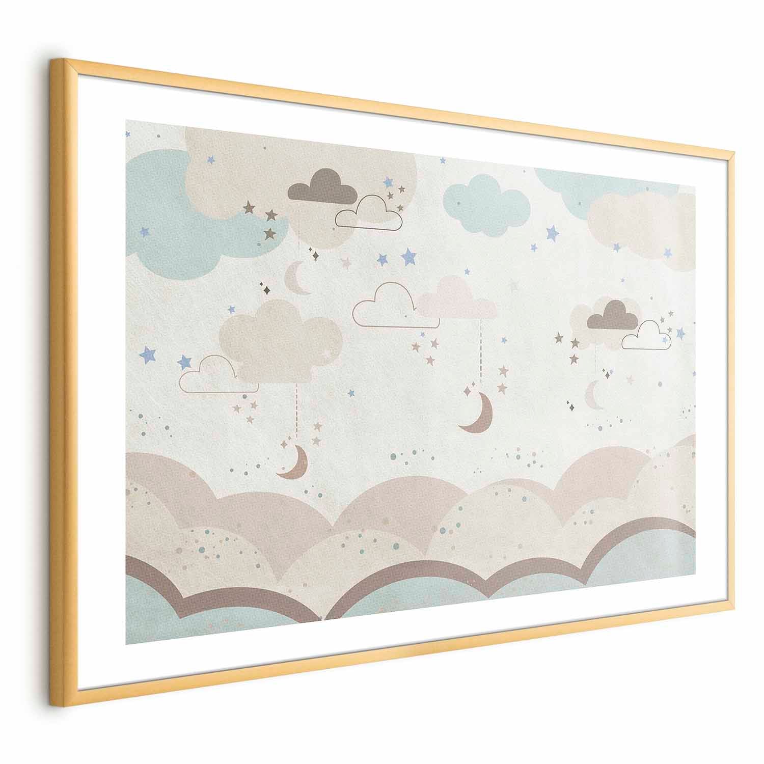 Fairytale Night Beige Kids Poster