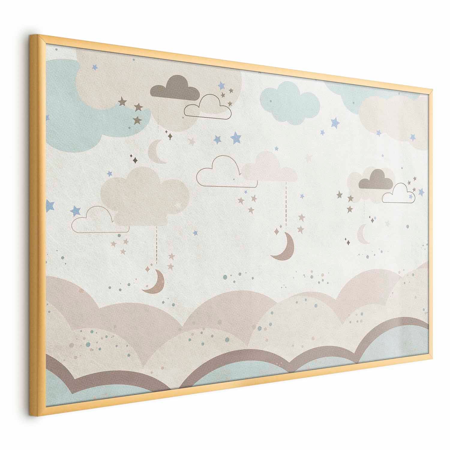 Fairytale Night Beige Kids Poster