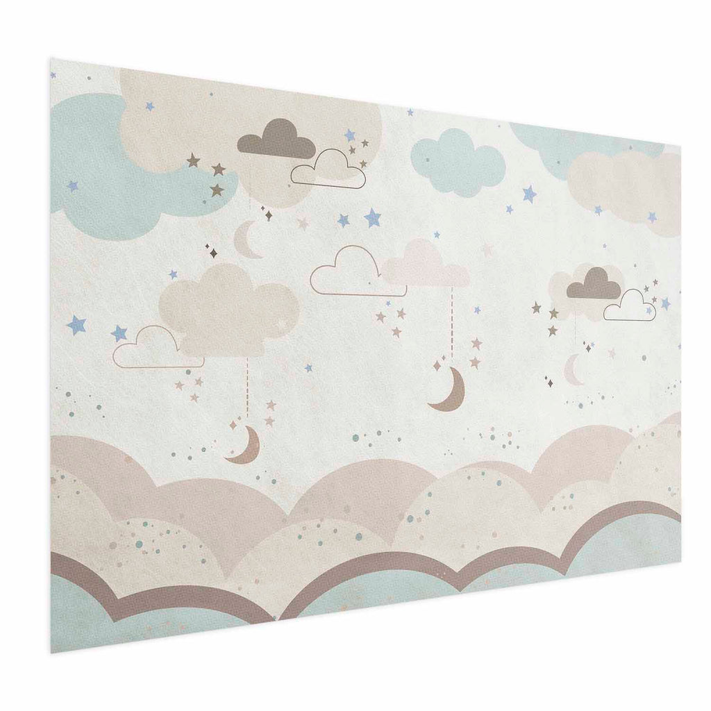 Fairytale Night Beige Kids Poster