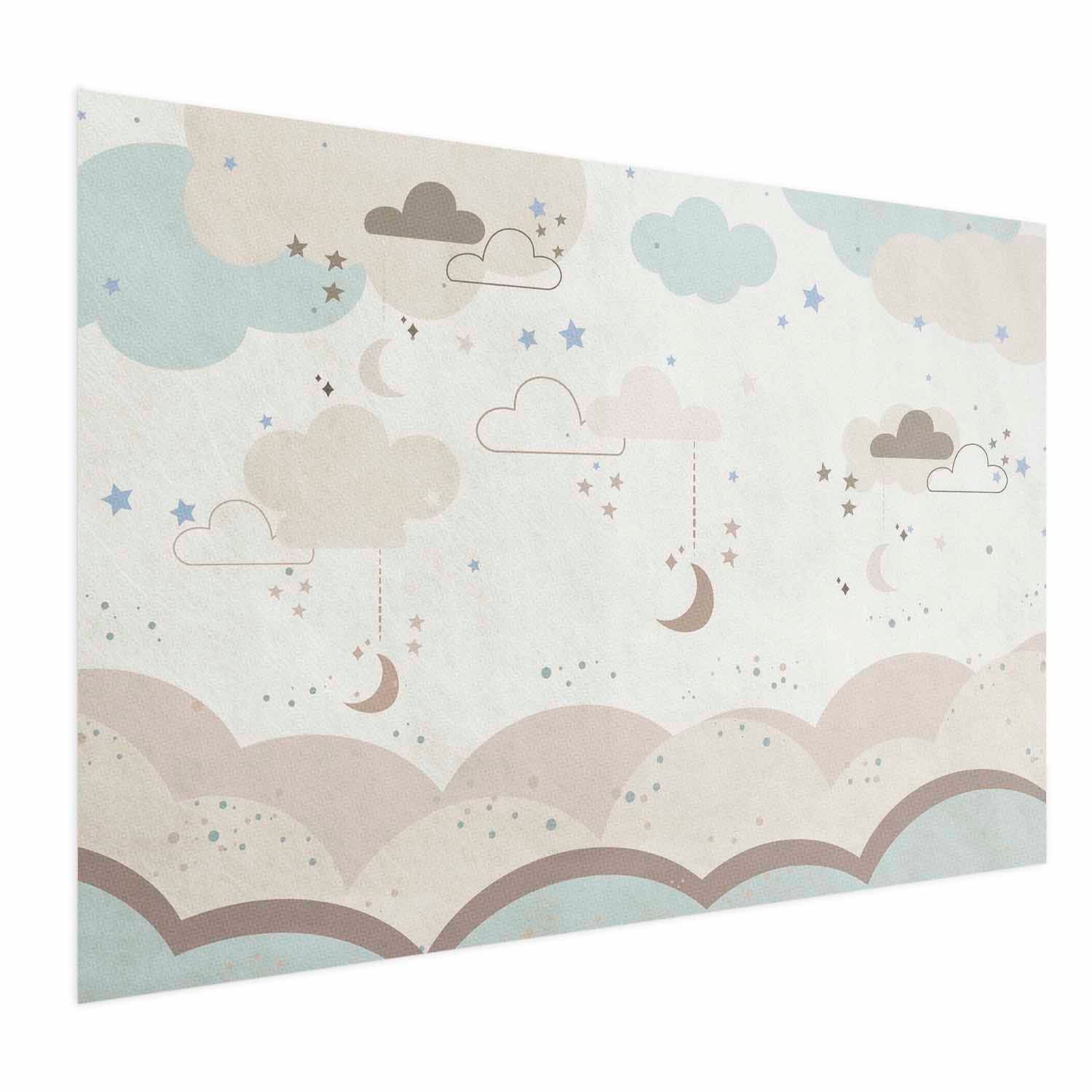 Fairytale Night Beige Kids Poster