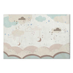 Cloudy Night Sky Moons Canvas Print