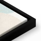 Leinwanddruck – Bewölkter Nachthimmel mit Monden in Braun und Beige