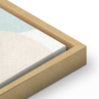 Leinwanddruck – Bewölkter Nachthimmel mit Monden in Braun und Beige