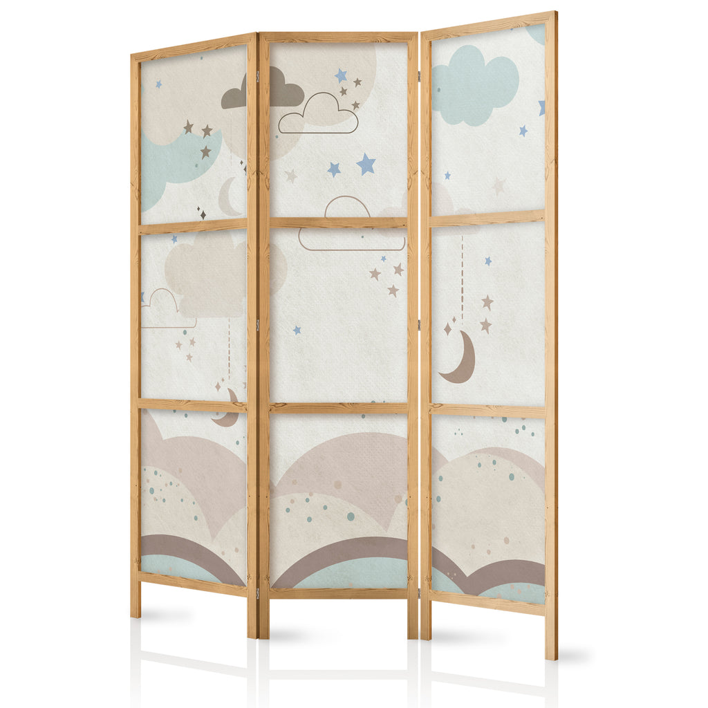 Japanese Room Divider 3-Panel Oriental Screen