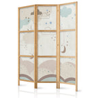 Japanese Room Divider 3-Panel Oriental Screen