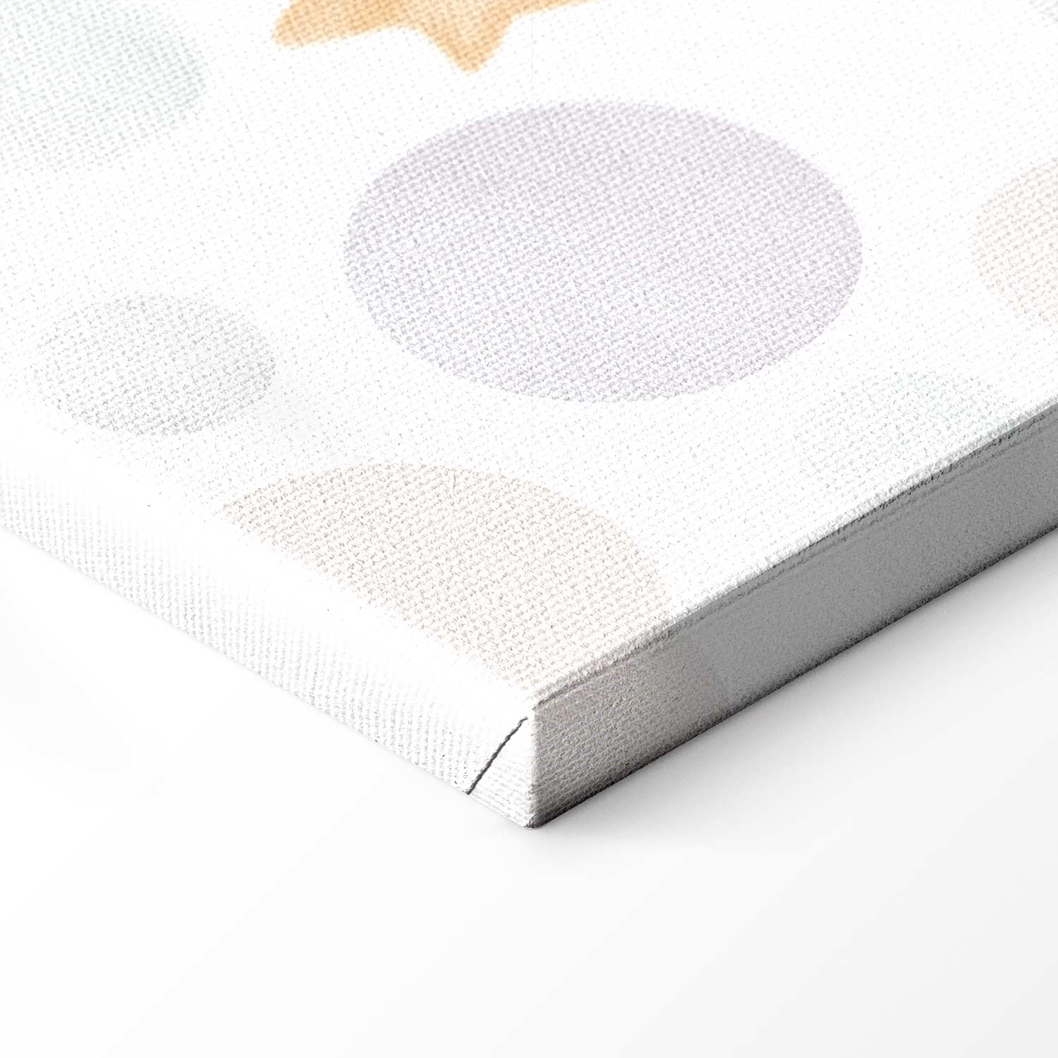 Pastel Space Bear Car Race Canvas Print