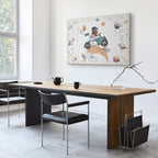 Pastel Space Bear Car Race Canvas Print